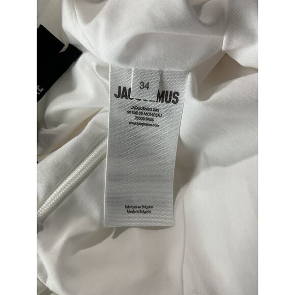 Jacquemus 'Agave' White Cotton Dress Size FR 34/US 2 - Picture 7 of 9